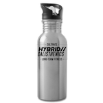 Hybrid Calisthenics Aluminum Water Bottle - silver