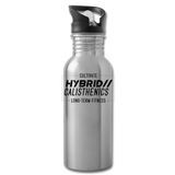 Hybrid Calisthenics Aluminum Water Bottle - silver