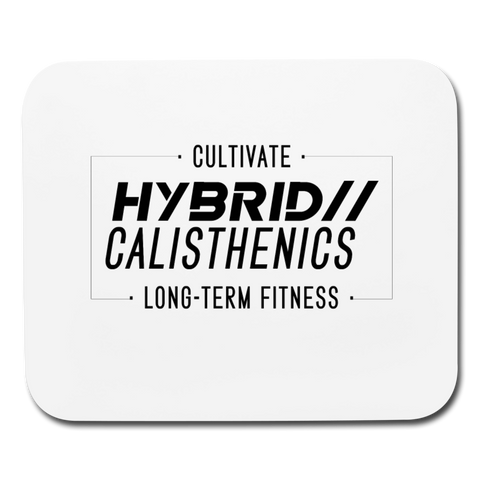 Hybrid Calisthenics Mouse Pad Horizontal - white